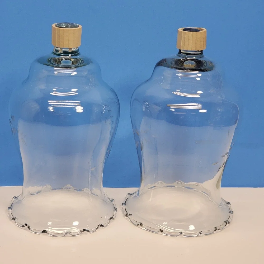 Votive Cups Glass Etched Wheat Peg Candles Home‎ Interiors Set of 2